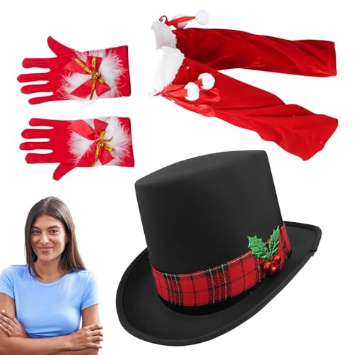 Wezalget Weihnachtsmann-Kostüm, Nikolausmütze mit Handschuhen und Beinschützern – Verkleidung, Rollenspiel, Cosplay, Party-Zubehör für Geburtstag, Weihnachten Wezalget Weihnachtsmann-Kostüm, Nikolausmütze mit Handschuhen und Beinschützern – Verkleidung, Rollenspiel, Cosplay, Party-Zubehör für Geburtstag, Weihnachten von Wezalget