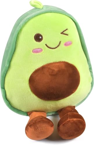 Wffeila Avocado Kuscheltier Kissen 30 cm - Fluffy Stuffies, Umarmungskissen Stofftiere für Kinder - Geschenk für Jungen und Mädchen Wffeila Avocado Kuscheltier Kissen 30 cm - Fluffy Stuffies, Umarmungskissen Stofftiere für Kinder - Geschenk für Jungen und Mädchen von Wffeila