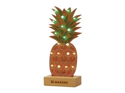 Whadda Lötbausatz, XL-Platine, Ananas, mit Holzhalter, Bildungs- und kreatives Mint-Bausatz Whadda Lötbausatz, XL-Platine, Ananas, mit Holzhalter, Bildungs- und kreatives Mint-Bausatz von Whadda