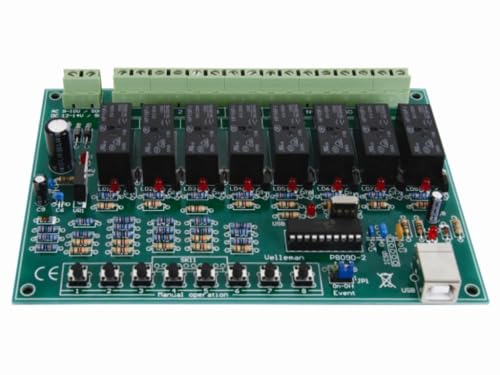 Whadda WSI8090 8-Kanal-USB-Relay-Karte von Whadda