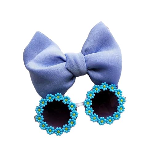 2 Set Kinder Sonnenbrille Haarband Set,Retro Gänseblümchen Brille und Schleifen Stirnbänder,Haarschleife Headbands,Party Zubehör,Foto Requisiten Geschenke für Mädchen Kids Baby,Dunkelblau 2 Set Kinder Sonnenbrille Haarband Set,Retro Gänseblümchen Brille und Schleifen Stirnbänder,Haarschleife Headbands,Party Zubehör,Foto Requisiten Geschenke für Mädchen Kids Baby,Dunkelblau von Whakano