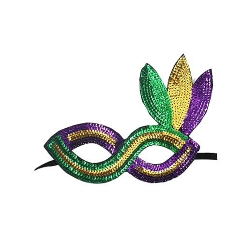 Whakano 1 Stück Karnevalsmaske Damen,Venezianische Tricolor Gold Lila Grün Halbgesichtsmaske,Maskenball Augenmaske für Frauen,Maske für Karneval Halloween Ball Party Kostüm Cosplay Abendkleid,Stil B Whakano 1 Stück Karnevalsmaske Damen,Venezianische Tricolor Gold Lila Grün Halbgesichtsmaske,Maskenball Augenmaske für Frauen,Maske für Karneval Halloween Ball Party Kostüm Cosplay Abendkleid,Stil B von Whakano