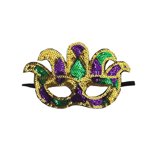 Whakano 1 Stück Karnevalsmaske Damen,Venezianische Tricolor Gold Lila Grün Halbgesichtsmaske,Maskenball Augenmaske für Frauen,Maske für Karneval Halloween Ball Party Kostüm Cosplay Abendkleid,Stil F Whakano 1 Stück Karnevalsmaske Damen,Venezianische Tricolor Gold Lila Grün Halbgesichtsmaske,Maskenball Augenmaske für Frauen,Maske für Karneval Halloween Ball Party Kostüm Cosplay Abendkleid,Stil F von Whakano