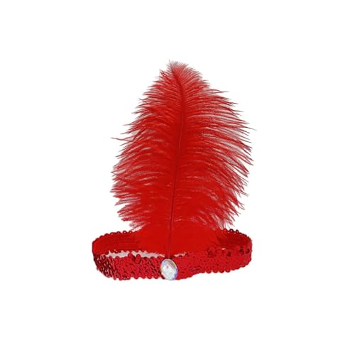 Whakano 2 Stück Glänzend 1920er Jahre Feder Stirnband mit Pailletten,Vintage Feder Kristall Kopfschmuck,Gatsby Kostüm Accessoires,für Frauen Mädchen Karneval Fasching Kostüm Theme Party,Rot Whakano 2 Stück Glänzend 1920er Jahre Feder Stirnband mit Pailletten,Vintage Feder Kristall Kopfschmuck,Gatsby Kostüm Accessoires,für Frauen Mädchen Karneval Fasching Kostüm Theme Party,Rot von Whakano
