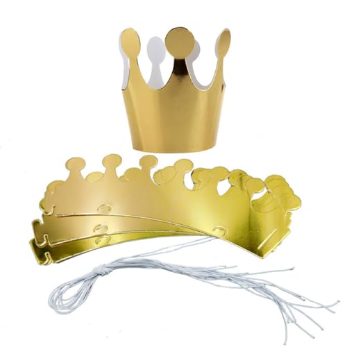 Whakano 30 Stück Partyhüte zum Geburtstag,Verstellbarer Geburtstagshut Geburtstagskrone für Kinder,Papier Krone Partyhüte,Geburtstagsfeier,Kindergeburtstag,Baby Shower Foto Requisiten,Gold255x93mm Whakano 30 Stück Partyhüte zum Geburtstag,Verstellbarer Geburtstagshut Geburtstagskrone für Kinder,Papier Krone Partyhüte,Geburtstagsfeier,Kindergeburtstag,Baby Shower Foto Requisiten,Gold255x93mm von Whakano
