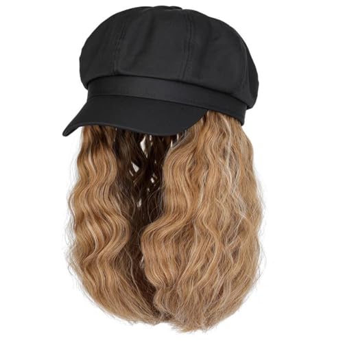 Whakano Mütze mit Haaren,Baseballkappe mit Perücke,Kurze Haarteil Synthetische Lockige Perücken,Haarkappe,Haare für Karneval/Fasching & Mottoparty Halloween Weihnachten Party,Schwarz Gelb Whakano Mütze mit Haaren,Baseballkappe mit Perücke,Kurze Haarteil Synthetische Lockige Perücken,Haarkappe,Haare für Karneval/Fasching & Mottoparty Halloween Weihnachten Party,Schwarz Gelb von Whakano
