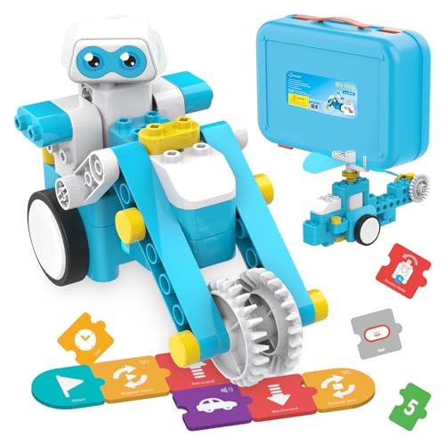 WhalesBot B3 Pro 24-in-1 MINT Roboter Klemmbausteine Programmieren ohne Bildschirm mit Coding-Stift&Karten, Kreativ-Bausatz mit interaktivem Geschichtenbuch, Ideales Spielzeug Geschenk für Kinder ab 4 WhalesBot B3 Pro 24-in-1 MINT Roboter Klemmbausteine Programmieren ohne Bildschirm mit Coding-Stift&Karten, Kreativ-Bausatz mit interaktivem Geschichtenbuch, Ideales Spielzeug Geschenk für Kinder ab 4 von WhalesBot