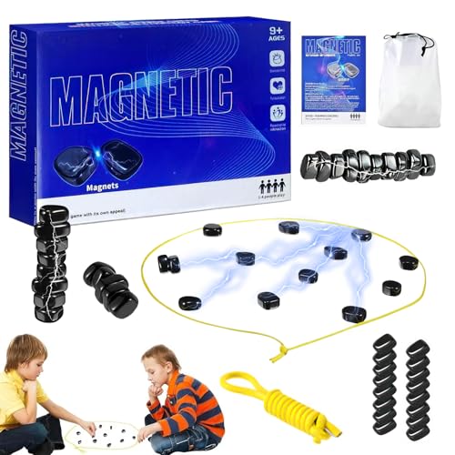 Whaline 20 Pieces Magnetic Chess Game, Magnetic Game Puzzle, Magnetic Chess Game, Portable Chess Magnetic Game for Adults (Redstorm 4) von Whaline