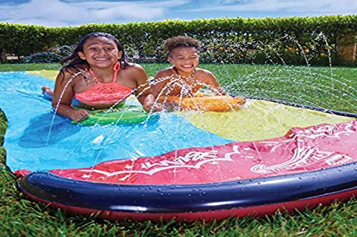 Wham-O 64120 Slip N Slide Classic Wave Rider Double 16ft with 2 Boogies, Multicolour, Einheitsgröße Wham-O 64120 Slip N Slide Classic Wave Rider Double 16ft with 2 Boogies, Multicolour, Einheitsgröße von Wham-O