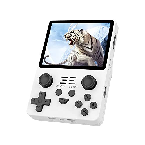 Whatsko Powkiddy RGB20S Handheld Spielekonsole,20+ Emulatoren mit Über 16000+ Games,3,5" OGA-Bildschirm Double 3D Joystick Linux System,Retro Konsole Built-in 16G+64G TF Card von Whatsko