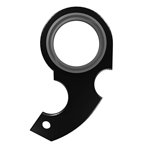 Karambit Schlüsselanhänger Spinner, Fidget Spinner Schlüsselanhänger Fidget Spinning Schlüsselring, Neuheit Schlüsselanhänger Tragbarer Schlüsselring (schwarz) von Whattiho