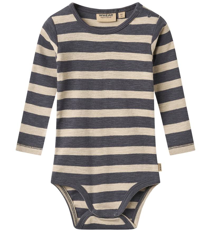 Wheat Body l/ä - Freddie - Greyblue Stripe - Wheat - 68 - Body L/Ä Wheat Body l/ä - Freddie - Greyblue Stripe - Wheat - 68 - Body L/Ä von Wheat