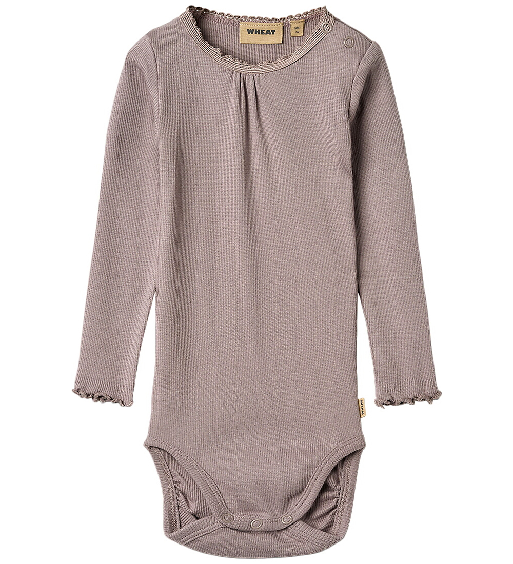 Wheat Body l/ä - Rib - Dusty Purple - Wheat - 2 Jahre (92) - Body L/Ä von Wheat