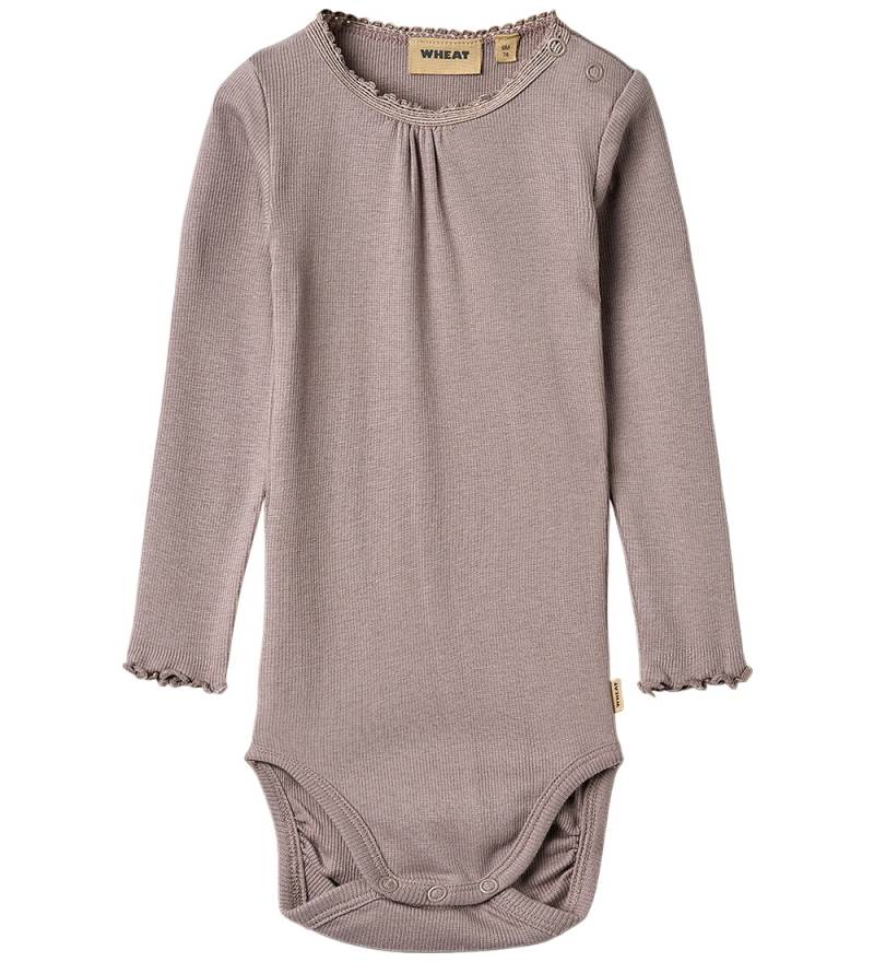 Wheat Body l/ä - Rib - Dusty Purple - Wheat - 2 Jahre (92) - Body L/Ä von Wheat