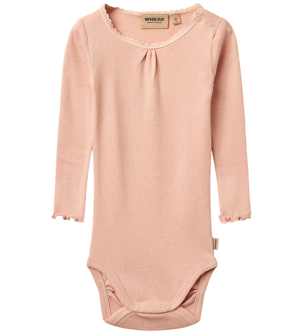 Wheat Body l/ä - Rib - Lotta - Rose Cloud - Wheat - 1 Jahr (80) - Body L/Ä von Wheat