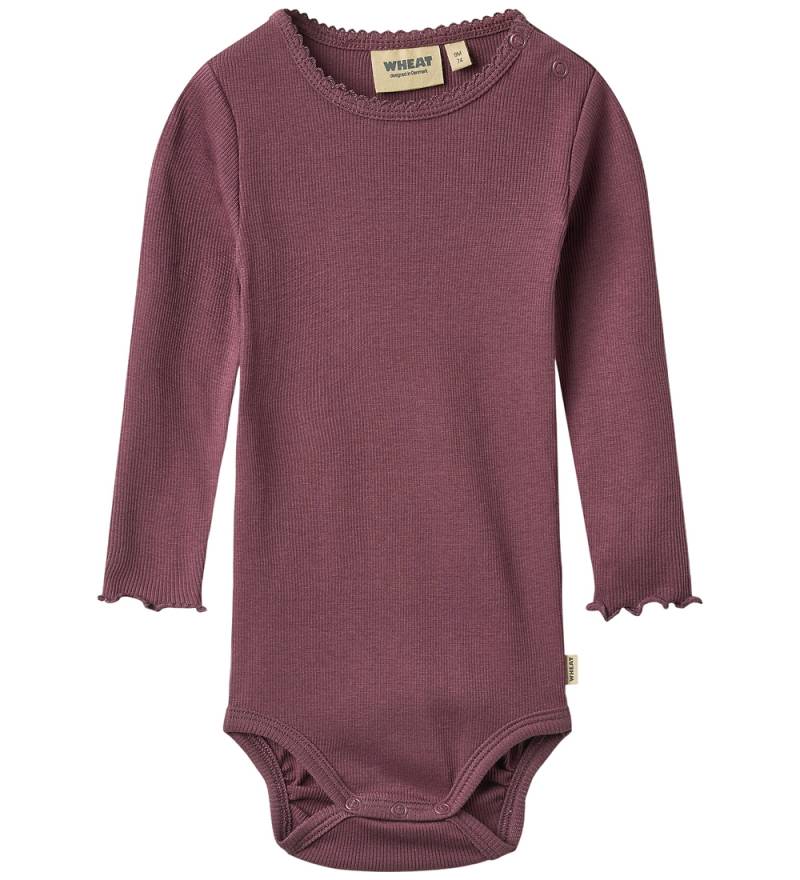Wheat Body l/ä - Rib - Regitze - Aubergine - Wheat - 74 - Body L/Ä Wheat Body l/ä - Rib - Regitze - Aubergine - Wheat - 74 - Body L/Ä von Wheat
