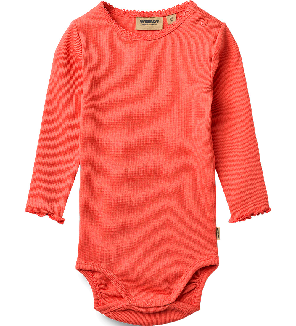 Wheat Body l/ä - Rib - Regitze - Watermelon - Wheat - 1 Jahr (80) - Body L/Ä von Wheat