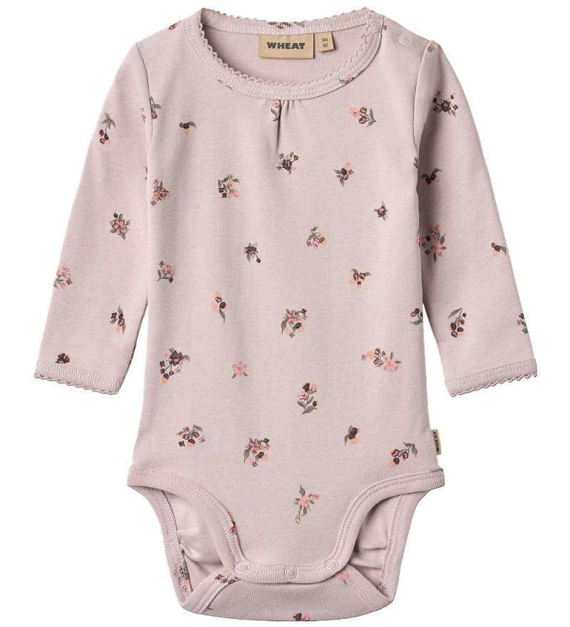 Wheat Body l/ä - Rosenlinde - Soft Lilac Blumen - Wheat - 2 Jahre (92) - Body L/Ä von Wheat