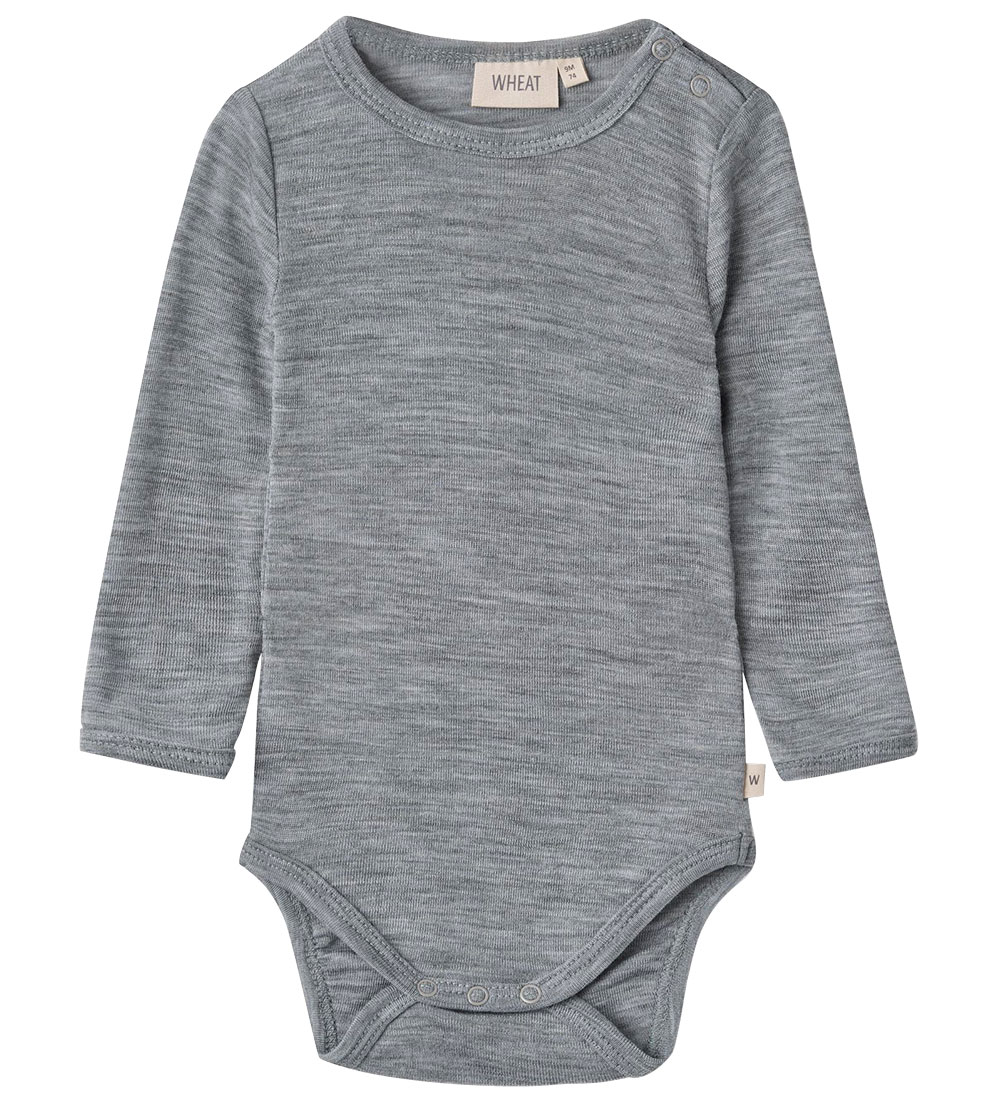 Wheat Body l/ä - Wolle - Lucca - Melange Grey - Wheat - 68 - Body L/Ä Wheat Body l/ä - Wolle - Lucca - Melange Grey - Wheat - 68 - Body L/Ä von Wheat