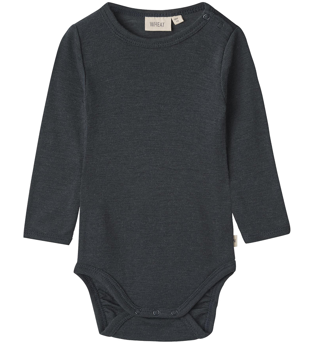 Wheat Body l/ä - Wolle - Lucca - Navy - Wheat - 1½ Jahre (86) - Body L/Ä von Wheat