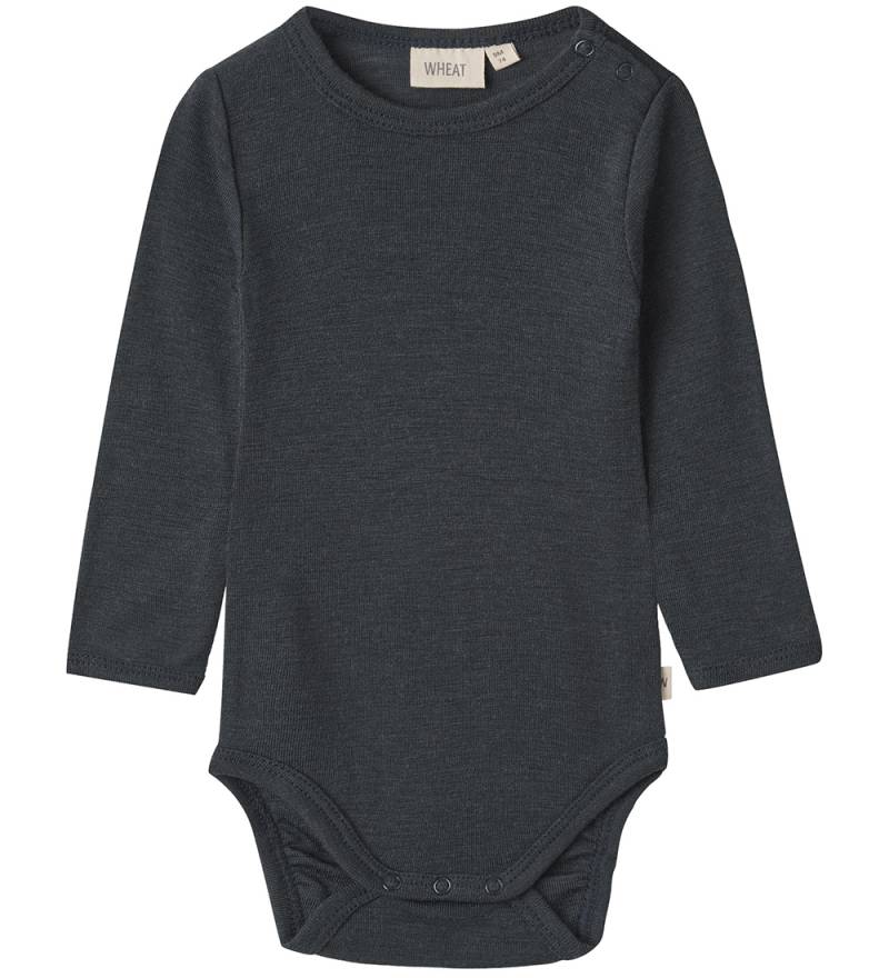 Wheat Body l/ä - Wolle - Lucca - Navy - Wheat - 1½ Jahre (86) - Body L/Ä von Wheat