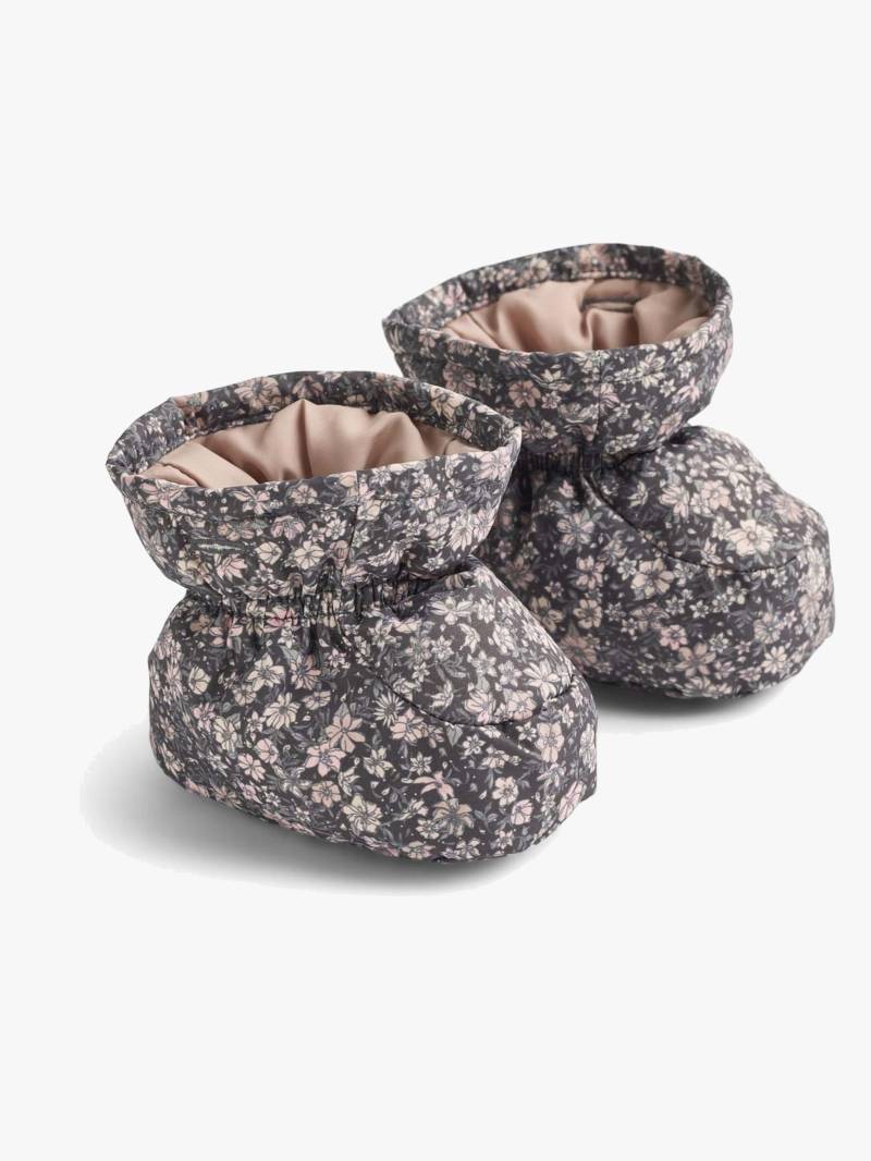 Wheat Fuffa Babyschuhe, Dark Charcoal Flowers, 9-12 Monate Wheat Fuffa Babyschuhe, Dark Charcoal Flowers, 9-12 Monate von Wheat