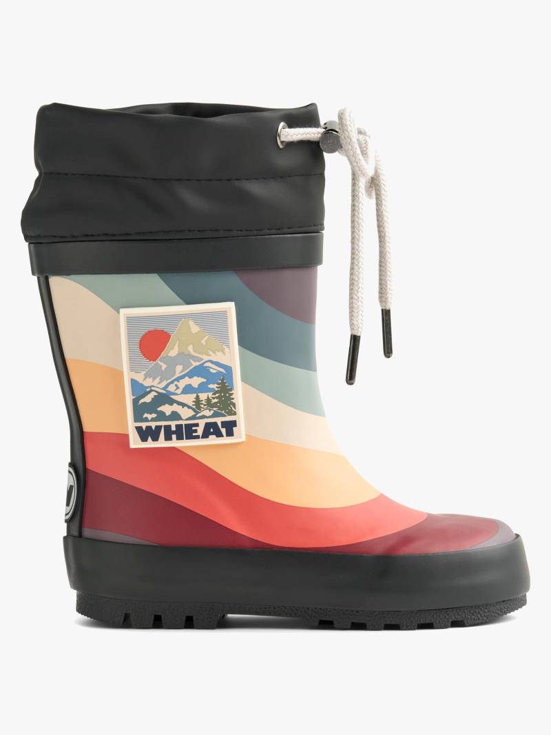 Wheat Gefütterte Gummistiefel, Rainbow Waves, 30, Kindergummistiefel, Kinderstiefel, Gummistiefel kinder, Kids von Wheat
