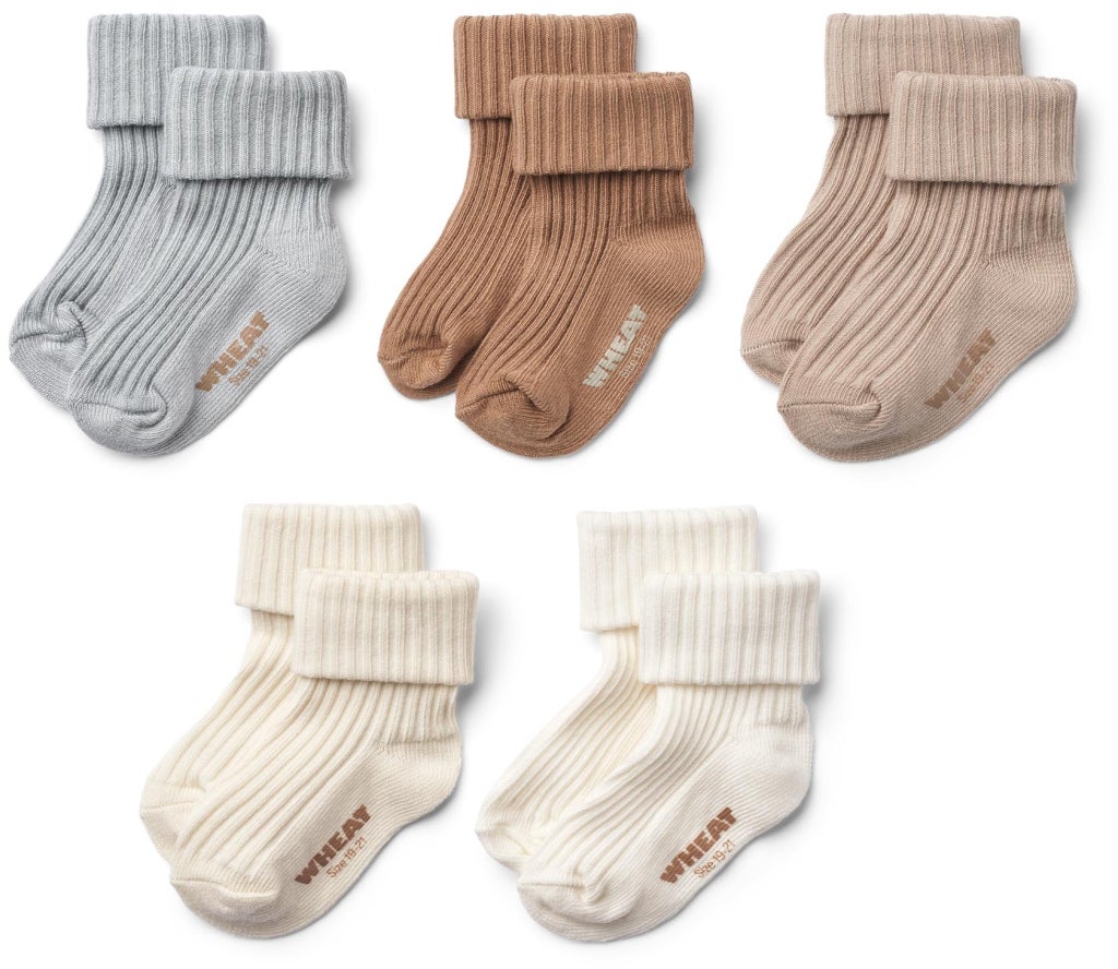 Wheat Geschenkbox Evig Socken 5er-Pack, Blau, 16-18 Wheat Geschenkbox Evig Socken 5er-Pack, Blau, 16-18 von Wheat