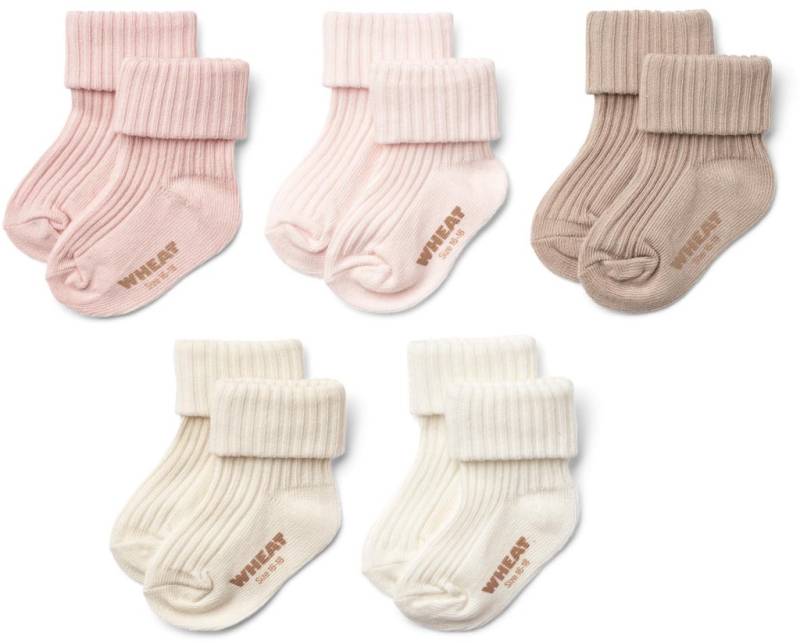 Wheat Geschenkbox Evig Socken 5er-Pack, Rose, 19-21 von Wheat