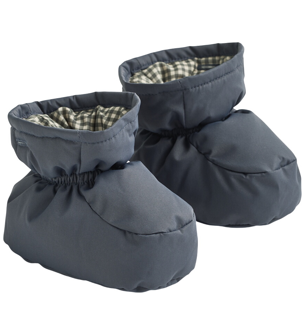 Wheat Krabbelschuhe - Baby - Fuffa - Greyblue - Wheat - 9-12 mt - Krabbelschuhe von Wheat