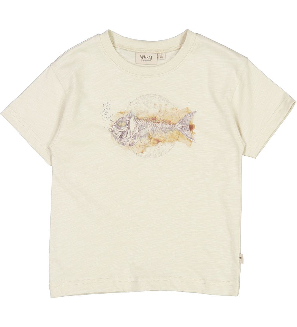 Wheat T-Shirt - Fischskelett - Kreide - Wheat - 3 Jahre (98) - T-Shirts von Wheat