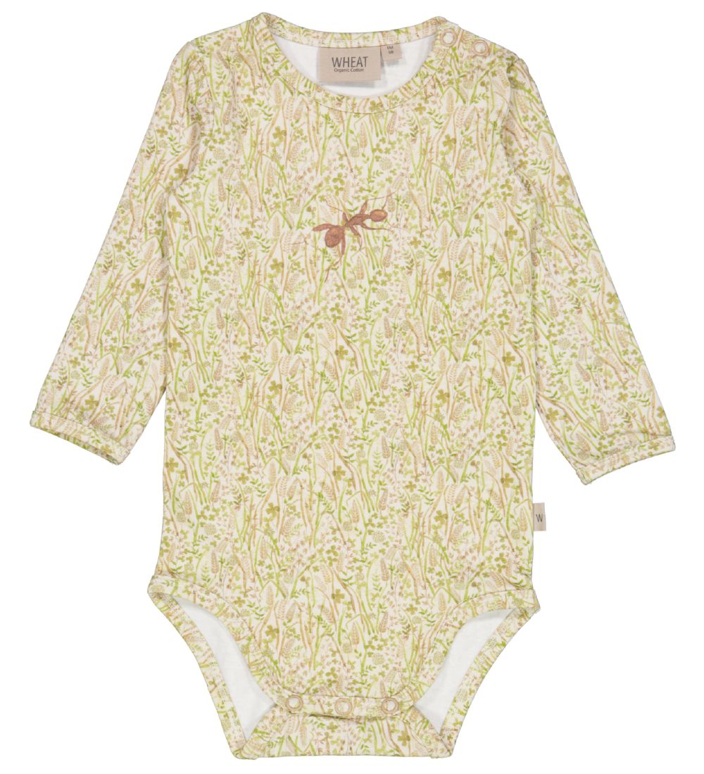 Wheat x Rodinia Body l/ä - Limitierte Auflage - Aquarell-Graslan - Wheat - 2 Jahre (92) - Body L/Ä von Wheat