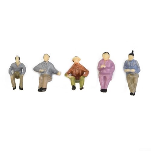 WheatThrive 60 gemischte sitzende Personenfiguren, 87 Maßstab Eisenbahn Zug gemischte bemalte Menschen Figuren für Modelleisenbahn-Enthusiasten Diorama-Projekte WheatThrive 60 gemischte sitzende Personenfiguren, 87 Maßstab Eisenbahn Zug gemischte bemalte Menschen Figuren für Modelleisenbahn-Enthusiasten Diorama-Projekte von WheatThrive