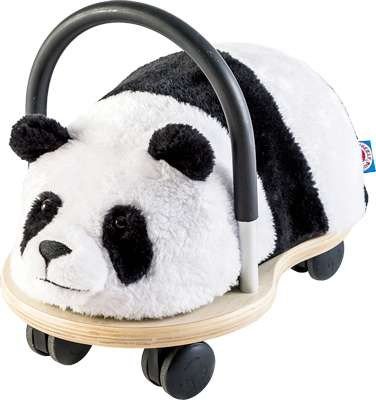 Wheely Bug 4260223371189 51100P Panda, NEUHEIT Kleiner Holzpanda mit strapazierfähigem Bezug auf Rollen mit Griff, Ultimatives Cooles Rutschauto, Spaß Car-Auto für jedes Kind von Wheelybug