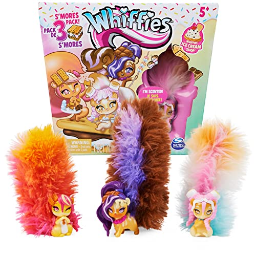 Whiffies, S'mores Sammeltiere mit duftenden Plüschschwänzen, Kinderspielzeug für Mädchen ab 5 Jahren von Whiffies