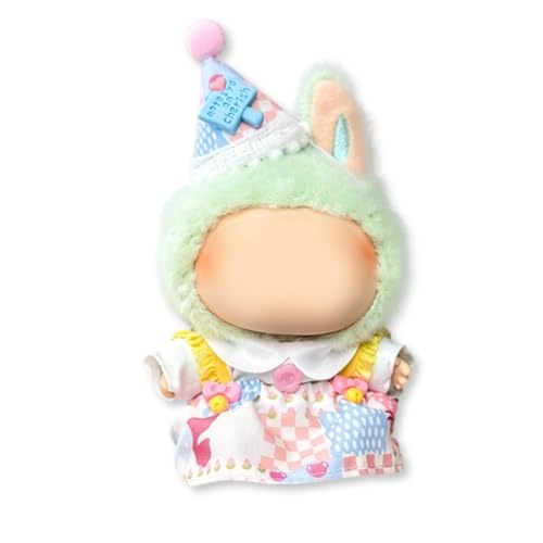 17 cm Puppenkleidungsset für Puppenzubehör, Anzug, keine Puppe, nur Kleidung, 1 Hut + 1 Flasche + 1 Pullover, niedliche Plüschkleidung für 17 cm große Puppen Jungen und Mädchen für beste Geschenke (A) 17 cm Puppenkleidungsset für Puppenzubehör, Anzug, keine Puppe, nur Kleidung, 1 Hut + 1 Flasche + 1 Pullover, niedliche Plüschkleidung für 17 cm große Puppen Jungen und Mädchen für beste Geschenke (A) von Whimsezbox