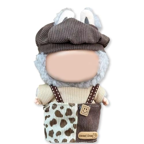 17 cm Puppenkleidungsset für Puppenzubehör, Anzug, keine Puppe, nur Kleidung, 1 Hut + 1 Flasche + 1 Pullover, niedliche Plüschkleidung für 17 cm große Puppen Jungen und Mädchen für beste Geschenke (D) 17 cm Puppenkleidungsset für Puppenzubehör, Anzug, keine Puppe, nur Kleidung, 1 Hut + 1 Flasche + 1 Pullover, niedliche Plüschkleidung für 17 cm große Puppen Jungen und Mädchen für beste Geschenke (D) von Whimsezbox