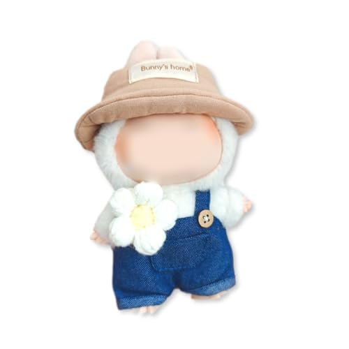 Stilvolle Puppenkleidung für Labubu-Puppe, handgefertigtes Miniatur-Zubehör-Set für Labubu-Kleidungszubehör, kompatibel mit Labubu-Outfit-Puppenzubehör, Geschenke (UK-Uniform) von Whimsezbox