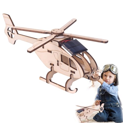 Kreatives Spielzeug für Kinder zum Selbermachen, 3D-Puzzles für Erwachsene, 3D-Holzpuzzles, Selbstbau-Set, Holzbasteln für Kinder (Flugzeug) von Whimsyard