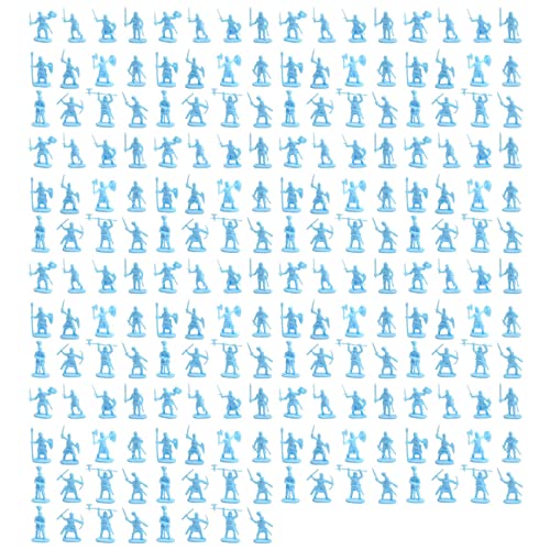 Whisverse 1:72 200/Set Kunststoff Antike Soldaten Figuren Spielzeug Archaische Soldaten MäNner SchwertkäMpfer Action Mach Es Selbst Szene Spielzeug Blau von Whisverse