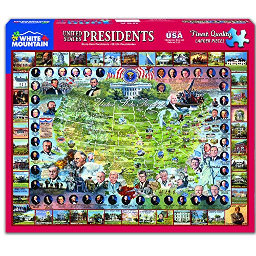 United States Presidents Jigsaw Puzzle American History 1000 Pieces 24"X30" WM10 von White Mountain