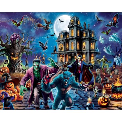 White Mountain Halloween Horror 1000 Teile Monster Puzzle für Erwachsene White Mountain Halloween Horror 1000 Teile Monster Puzzle für Erwachsene von White Mountain