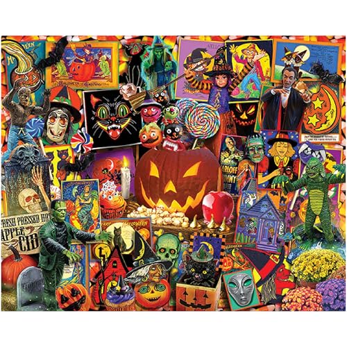 White Mountain Halloween Season Puzzle 1000 Teile Collage Puzzle für Erwachsene und Familie White Mountain Halloween Season Puzzle 1000 Teile Collage Puzzle für Erwachsene und Familie von White Mountain
