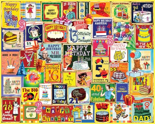 White Mountain Happy Birthday Geschenke für Frauen & Männer Spaß 1000 Teile Puzzles für Erwachsene Collage Ideen White Mountain Happy Birthday Geschenke für Frauen & Männer Spaß 1000 Teile Puzzles für Erwachsene Collage Ideen von White Mountain