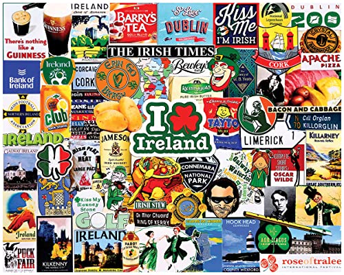 White Mountain - I Love Irland, 1000 Teile Puzzle, Irland Puzzle von White Mountain