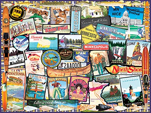 White Mountain I Love Minnesota Puzzle, 1000 Teile von White Mountain