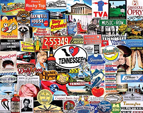 White Mountain I Love Tennessee - 1000 Piece Jigsaw Puzzle White Mountain I Love Tennessee - 1000 Piece Jigsaw Puzzle von White Mountain