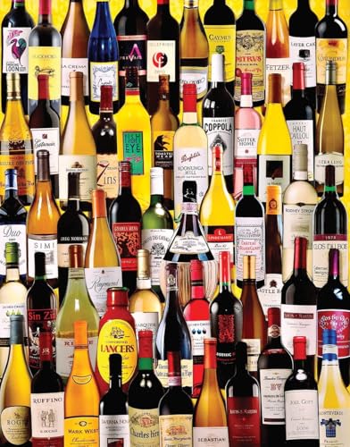 White Mountain Karton Puzzle 1000 Teile 24 x 30, Wein Flaschen White Mountain Karton Puzzle 1000 Teile 24 x 30, Wein Flaschen von White Mountain