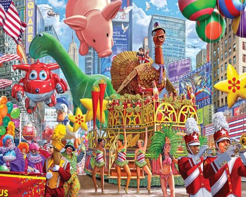 White Mountain - New York Thanksgiving Parade, 1000 Teile Puzzle, Thanksgiving Puzzle von White Mountain