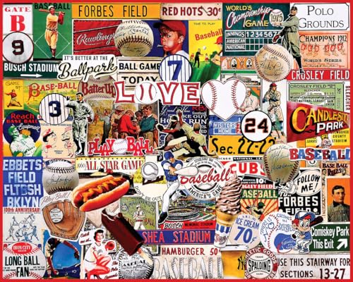 White Mountain Puzzle - I Love Baseball - 1000 Teile Puzzle von White Mountain